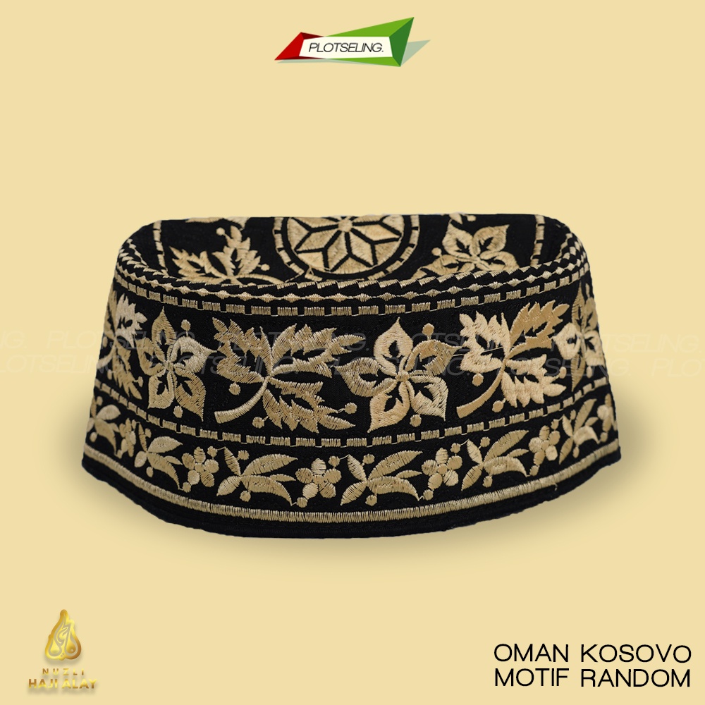 Peci OMAN BANGLADESH Kopiah Haji Sholat Banglades Santri Pria Pesantren Temboro Kopyah Shalat Laki Dewasa Anak Jumbo Motif Bordir Hitam Putih Kopeah Habib Syekh Bulat Tinggi Madinah Al Asas Assyarif Malaysia Madinah Assagofah Terompah Turki Mesir NU Ori