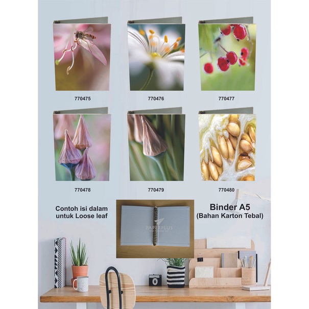 

Binder A5 / Binder Note A5 / Bunga / Set 2933