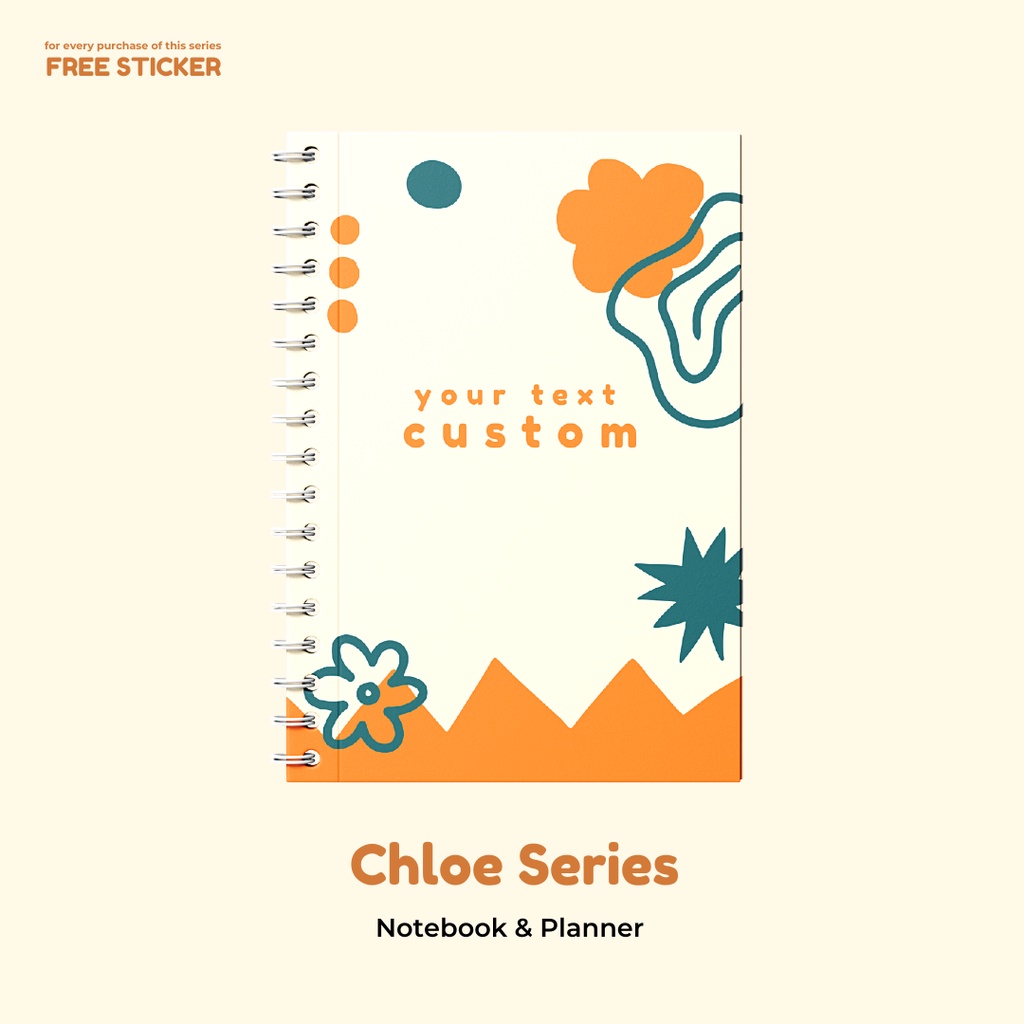 

Chloe Series 4 - Notebook & Planner ( Custom Tulisan / Nama )