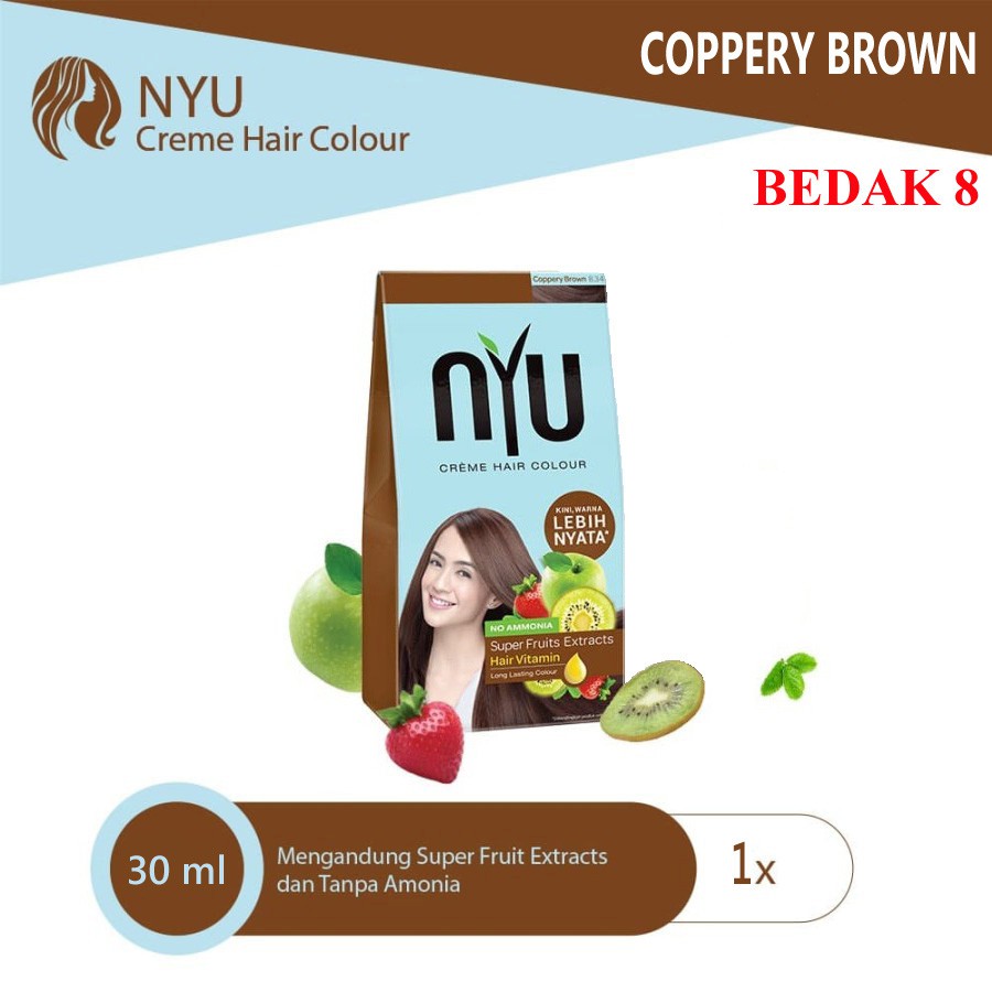 NYU Creme Hair Color/ Cat Rambut/ Semir Rambut Nyu