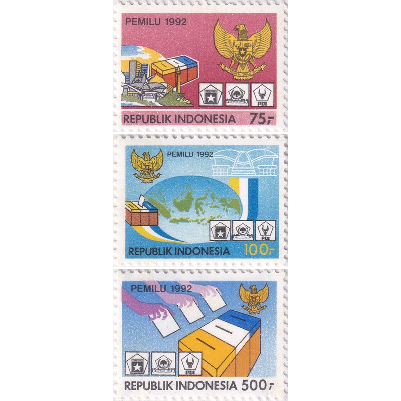 

Prangko Indonesia 1992 - Parliamentary Elections