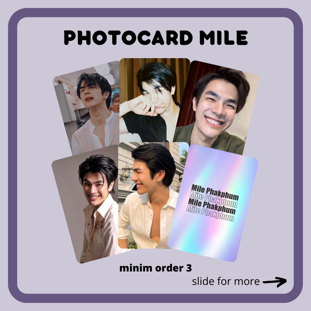 [UNOFFICIAL] PHOTOCARD MILE PHAKPHUM THAI ACTOR KINNPORSCHE