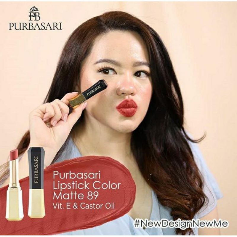 Purbasari Lipstick Color Matte, lip cream, lip tint ready