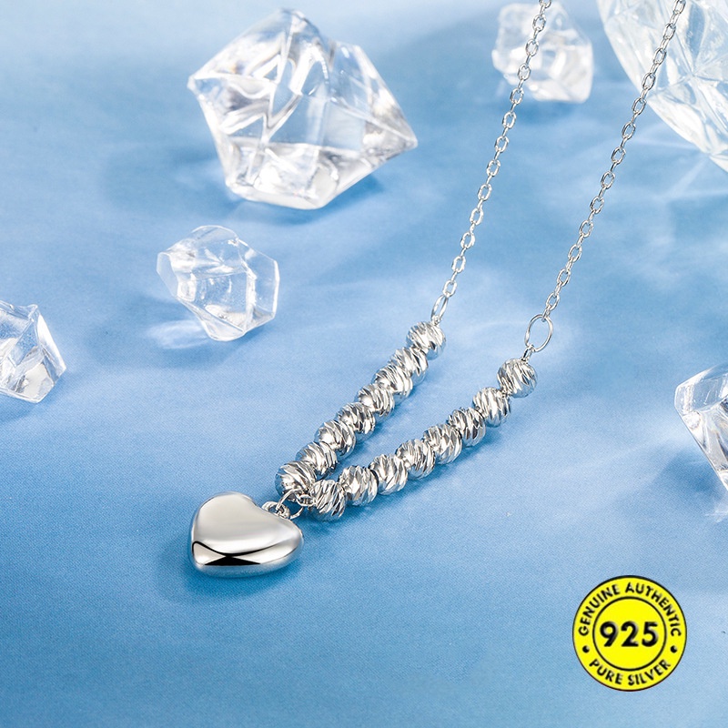 Kalung Rantai Klavikula Bahan S925 Silver Anti Alergi Untuk Hadiah Ulang Tahun