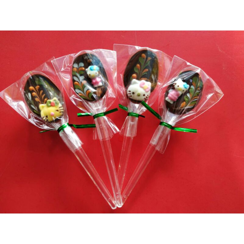 

cokelat carakter sendok