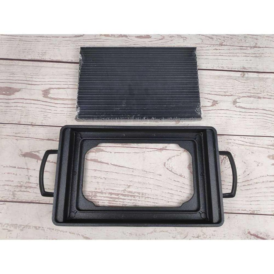 Alat Panggang Arang BBQ Japanese Grill Stove 23.5x14.5cm - H02 - Black