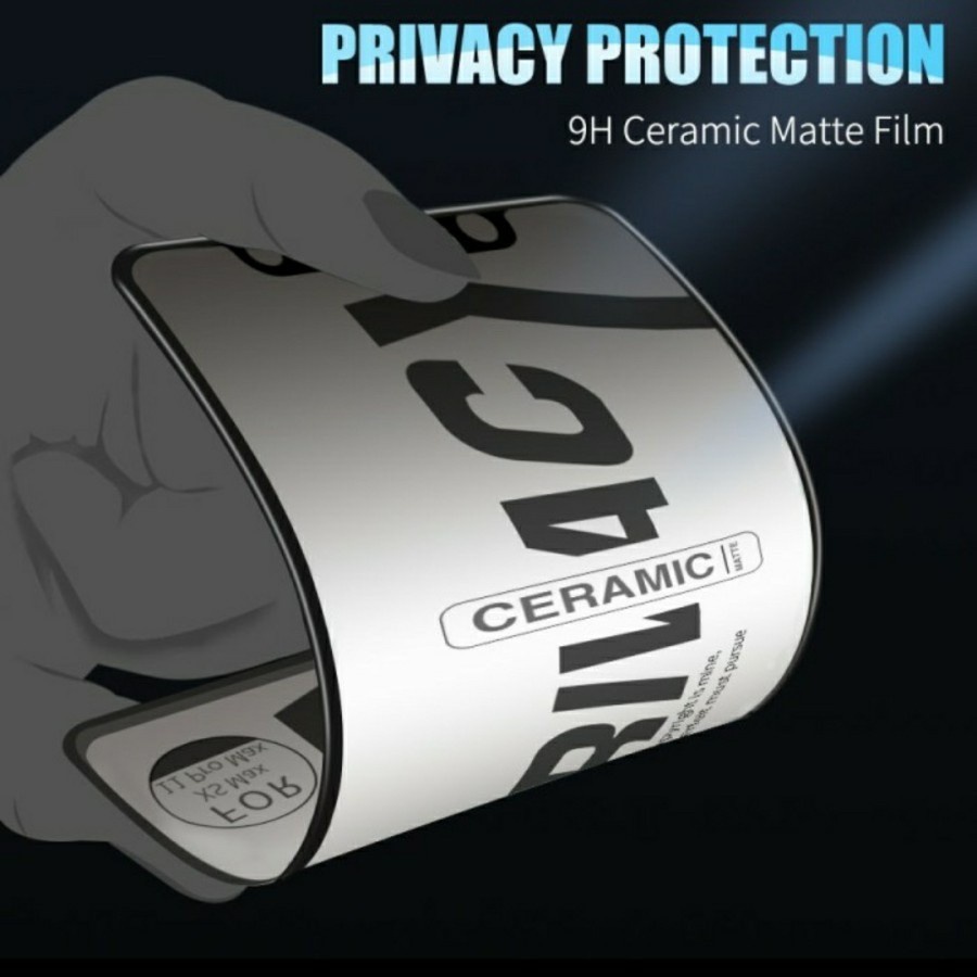 CERAMIC PRIVACY Realme 6 Pro C2 C3 C20 C21 C21Y Ceramic Film Anti SPY Nano Lentur