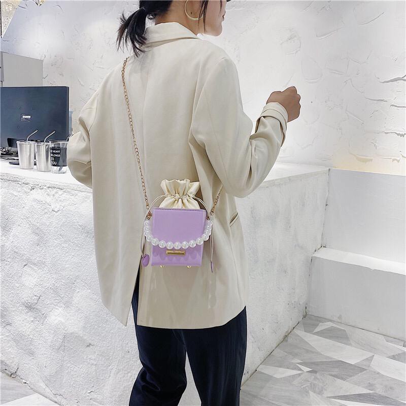 BJ15196 - BLACK/PURPLE/WHITE/YELLOW - TAS SERUT PESTA CLUTCH SLEMPANG KUBUS TAS WANITA FASHION IMPORT MODIS ELEGAN TERMURAH TERLARIS TERBARU BAGSTORE JAKARTA TAS BATAM JT7642 CR7351 ELJ5196 BQ3003