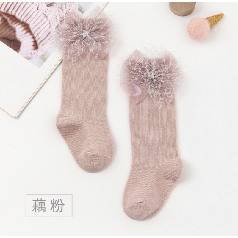 Kaos Kaki Panjang Anak Bayi Balita Perempuan Model PITA STAR / Baby Toddler Kid Socks