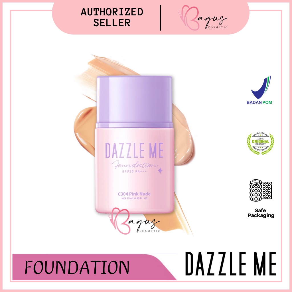 ⭐BAGUS⭐ DAZZLE ME Day By Day Foundation | Full Coverage Oil control Long Lasting Makeup SPF 25 PA+++ |