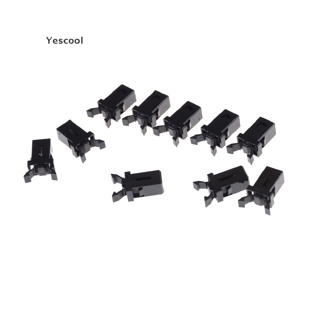 Yescool 10pcs PR-001 Tombol Kunci Pintu Self-Lock Untuk TV / DVD / EVD