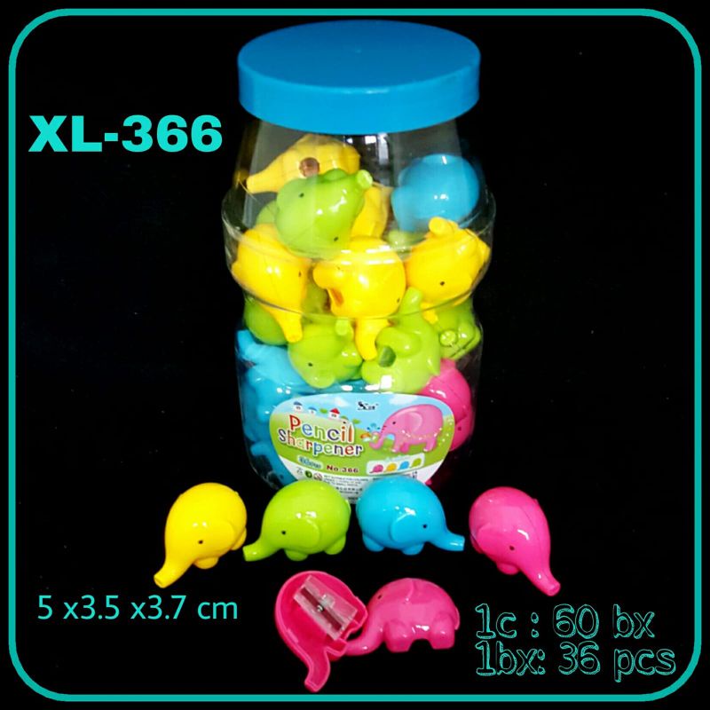 

Serutan / rautan Pensil Bentuk Gajah Lucu 1 pcs