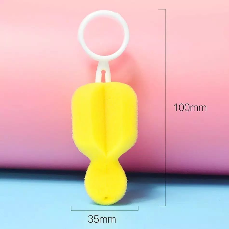 (NCS) Sikat Spons Pembersih Empeng Dot Bayi Dan Botol Susu Sponge Cuci Spon