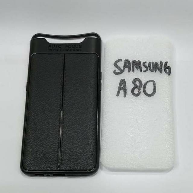 SAMSUNG A80 silikon karet hitam soft case SAMUNG A80 auto focus