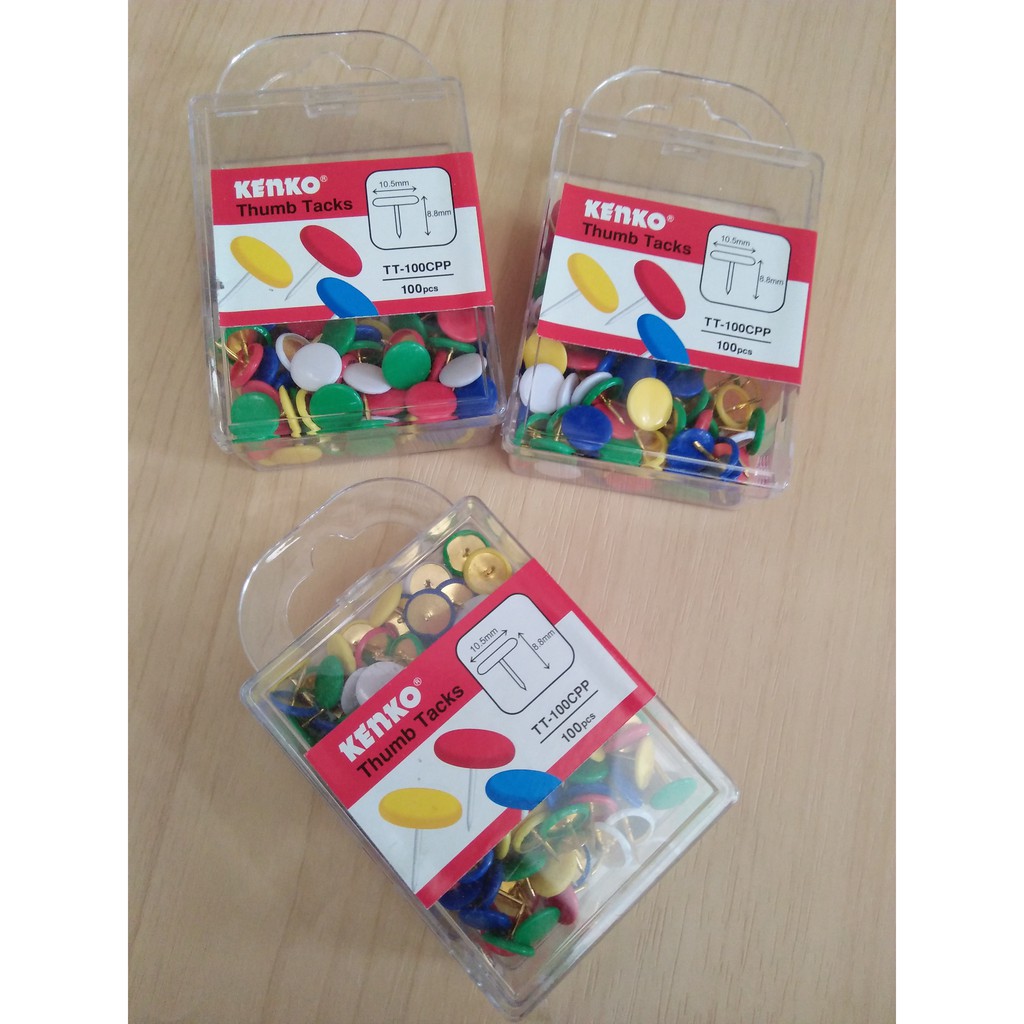 

(PAK) KENKO PAKU PAYUNG WARNA / KENKO THUMB TACKS COLOR
