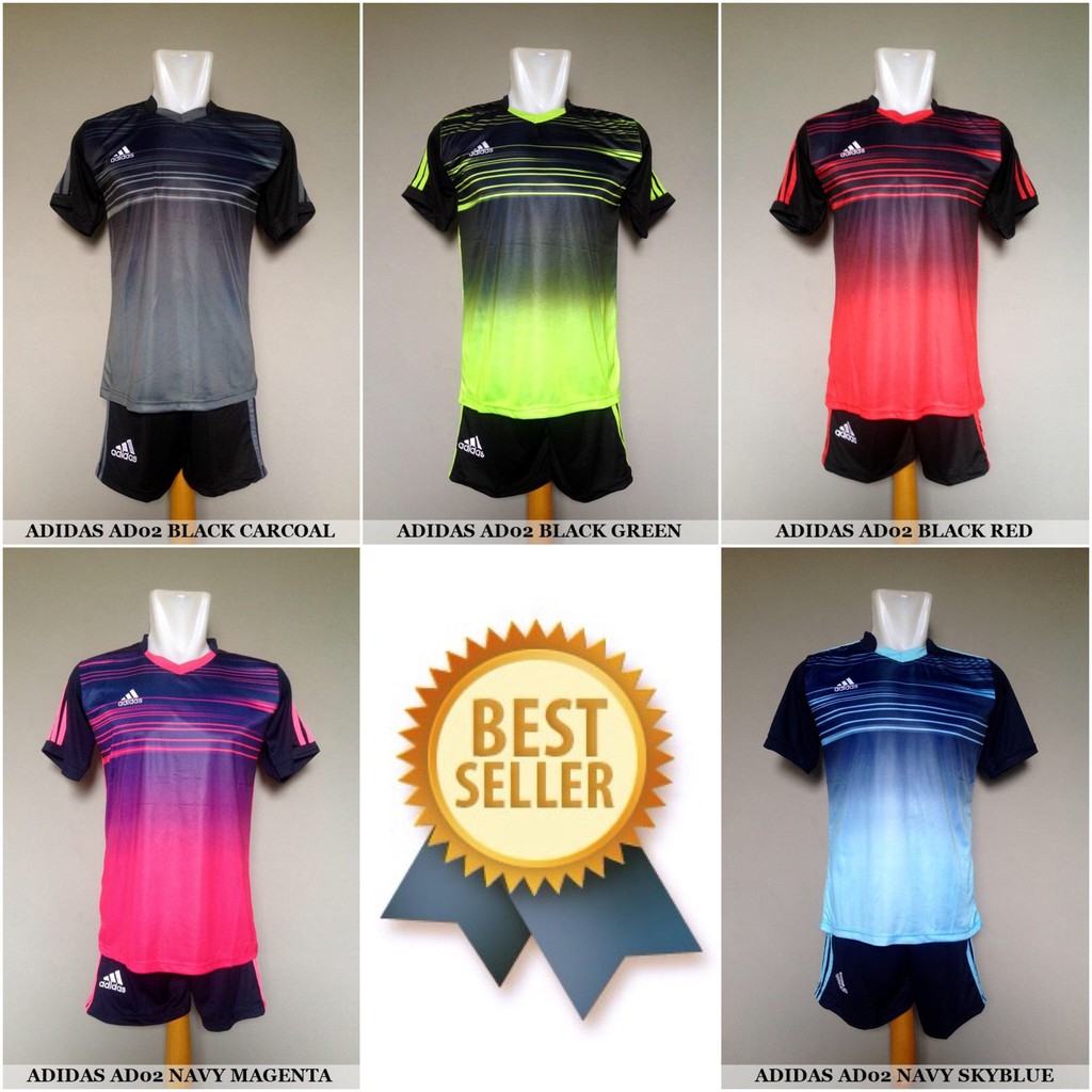 Setelan Futsal Bola  Sepakbola AD02 Baju Kaos  Jersey 