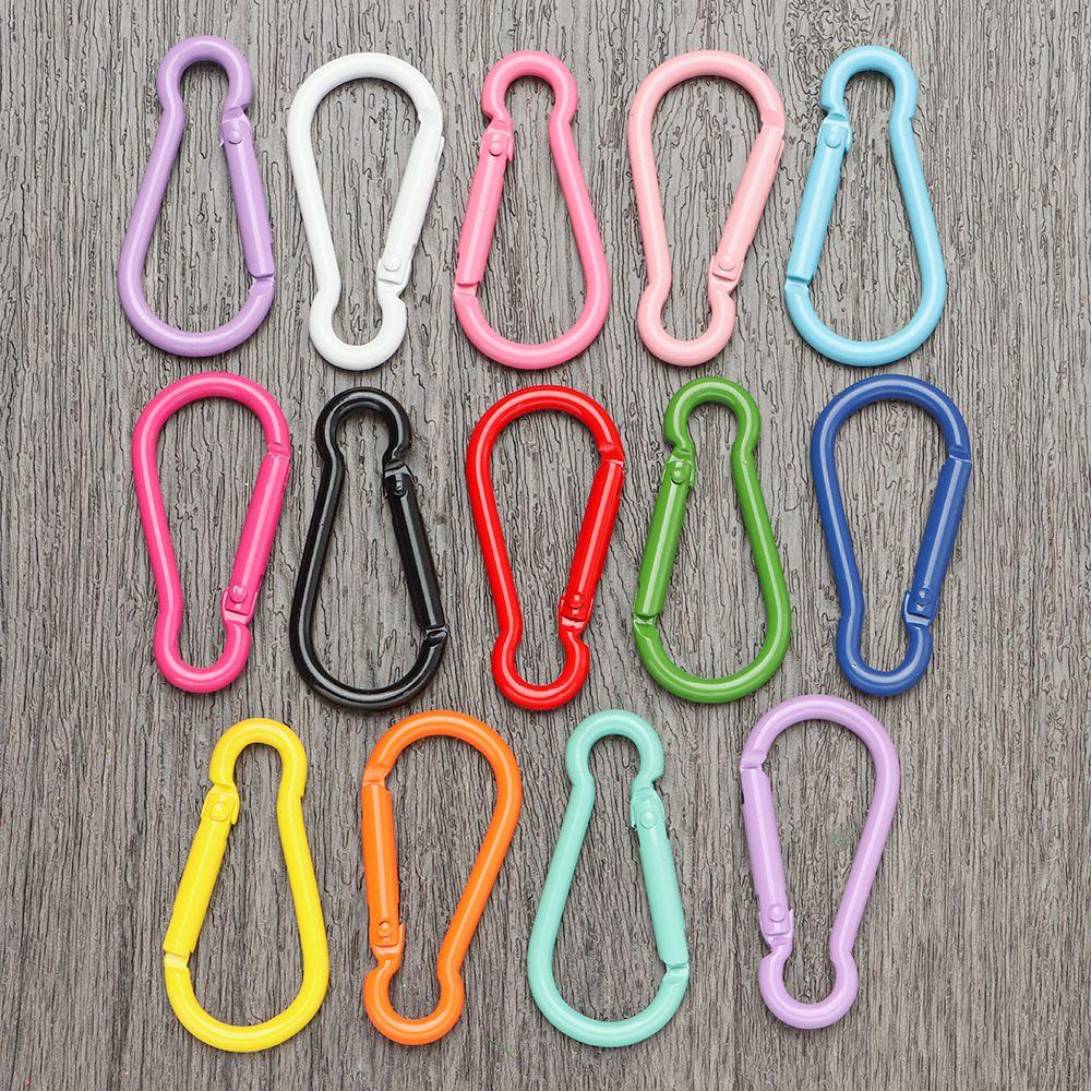 Chookyy 5Pcs Tombol Panjat Peralatan Olahraga Luar Ruangan Safety Alloy Carabiner