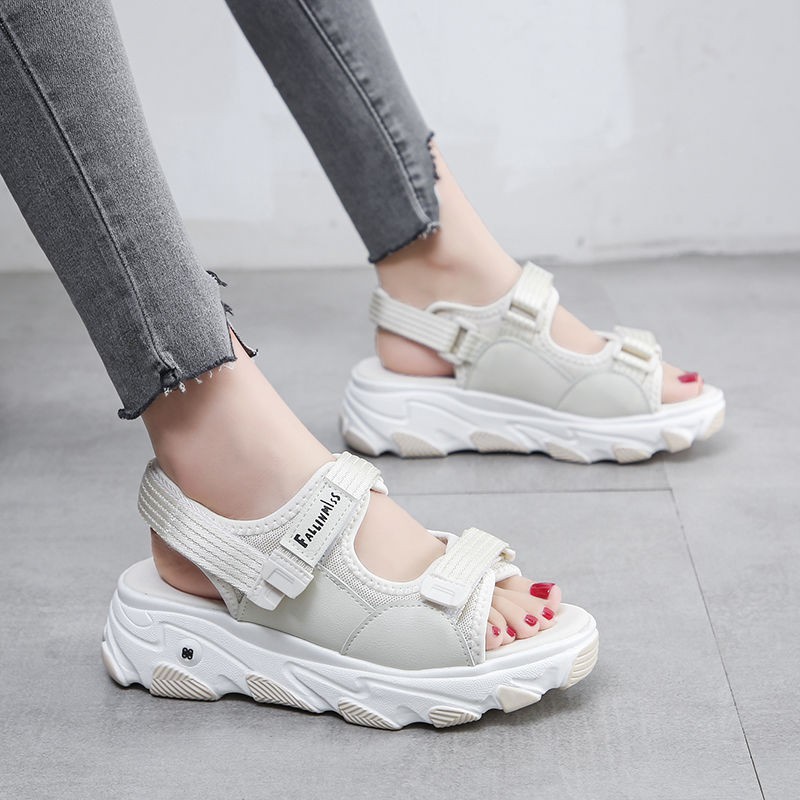 Xiaoxiangfeng Velcro Sandals Female 2020 Summer New Korean Version