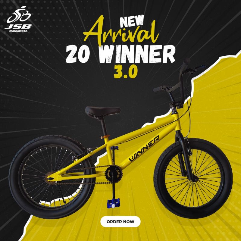 murah!!!sepeda bmx anak 20 inch pacific/winner/morison/atlantis/dll-Winer 3.0 kuning