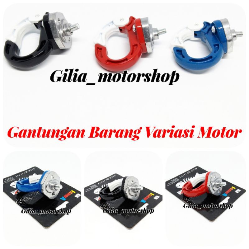 Gantungan Barang Q Cantolan Barang Motor Besi Model Bulat 2 Warna Variasi Matic Beat Vario Fino