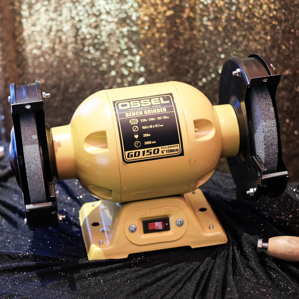 OSSEL Mesin Gerinda Duduk 6 inch / Gurinda Duduk / Bench Grinder 6"