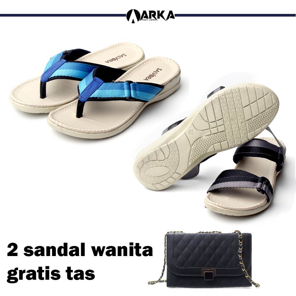 Nimis Footwear 2 sandal wanita SW01 dan SW03 GRATIS SV27