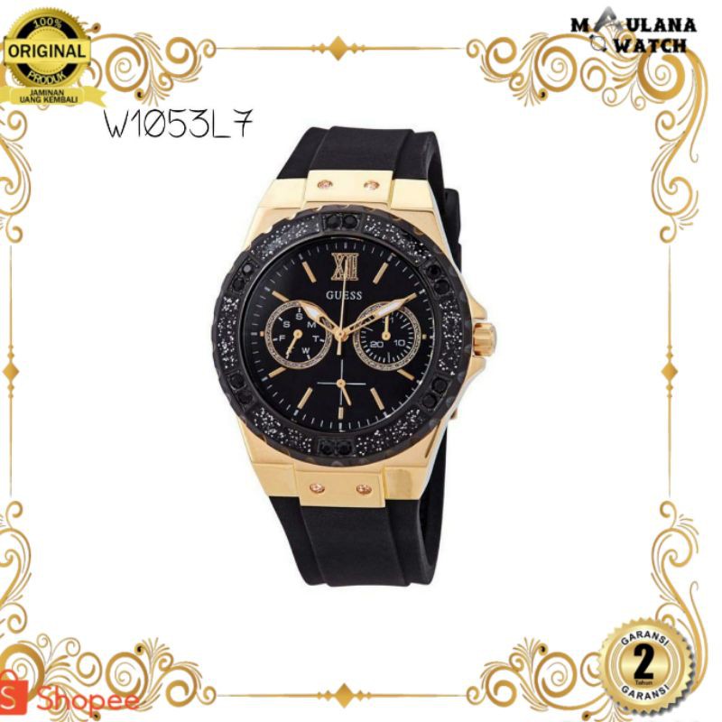 JAM TANGAN PRIA WANITA | RANTAI | KULIT | KARET | MURAH | WANITA GUESS W1053L7 ORIGINAL