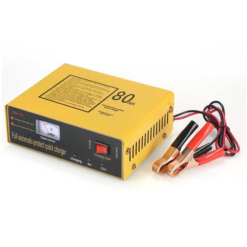 UrbanRoad Charger Aki Mobil Motor Lead Acid 140W 6V/12V 80AH - MF1-Kuning