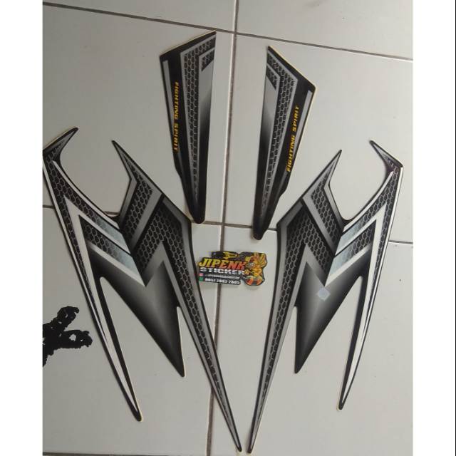 striping/lis RX king 2004 hitam silver