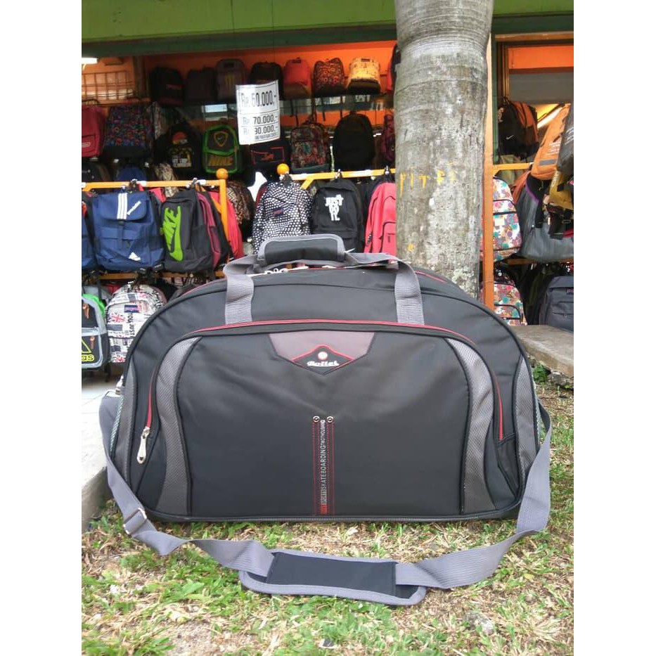 tas TRAVEL jumbo tas pakaian besar PRIA WANITA - Hitam