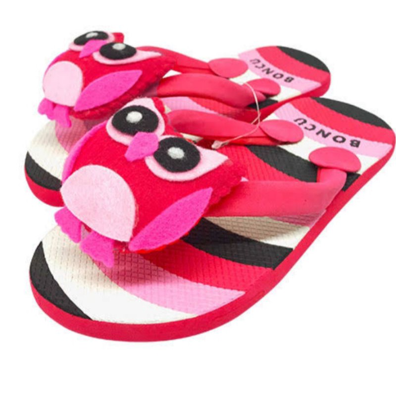 Sandal Boncu Anak Perempuan & Remaja Sandal Karakter Owl