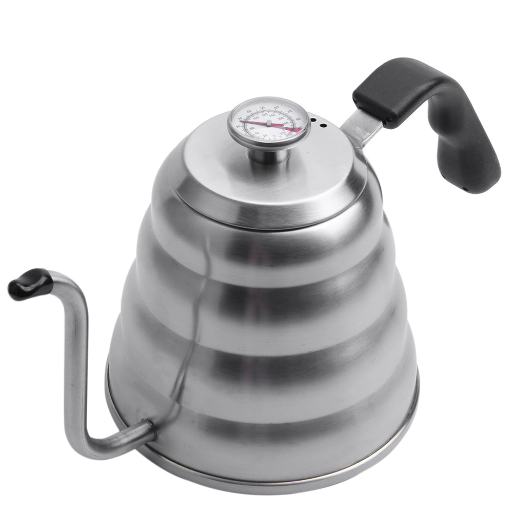 SELUNA Coffee Maker Pot V60 Drip Kettle Teko Barista Kopi 1 L w thermo