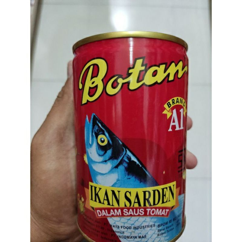 

Botan ikan Sarden 425gram kaleng