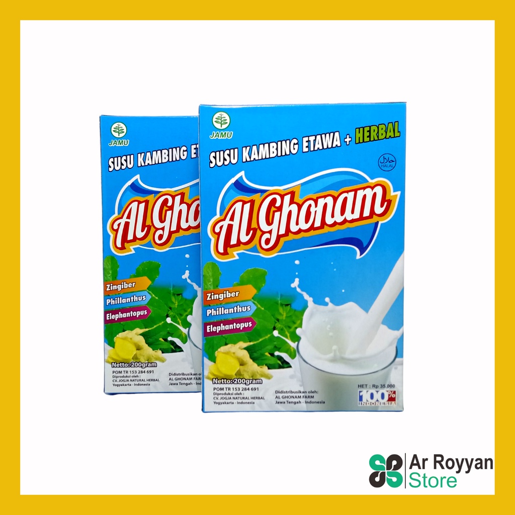 AL GHONAM ORIGINAL - Susu Kambing Etawa Al Ghonam Rasa Vanila | Susu Kambing Bubuk Etawa + Herbal
