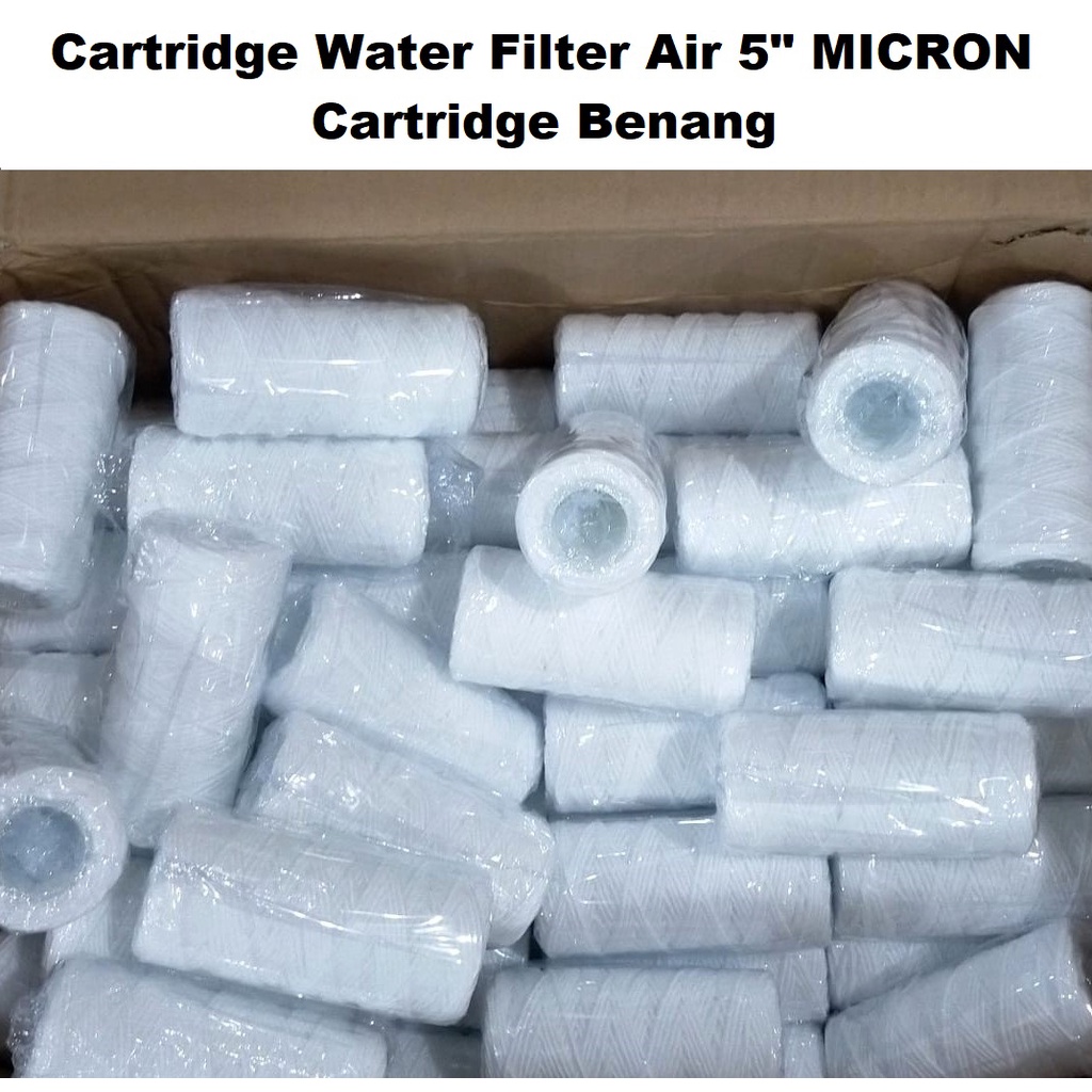 Cartridge Benang 5" Filter Air 5 Micron Saringan Sedimen Water 5 inch FILTER AIR