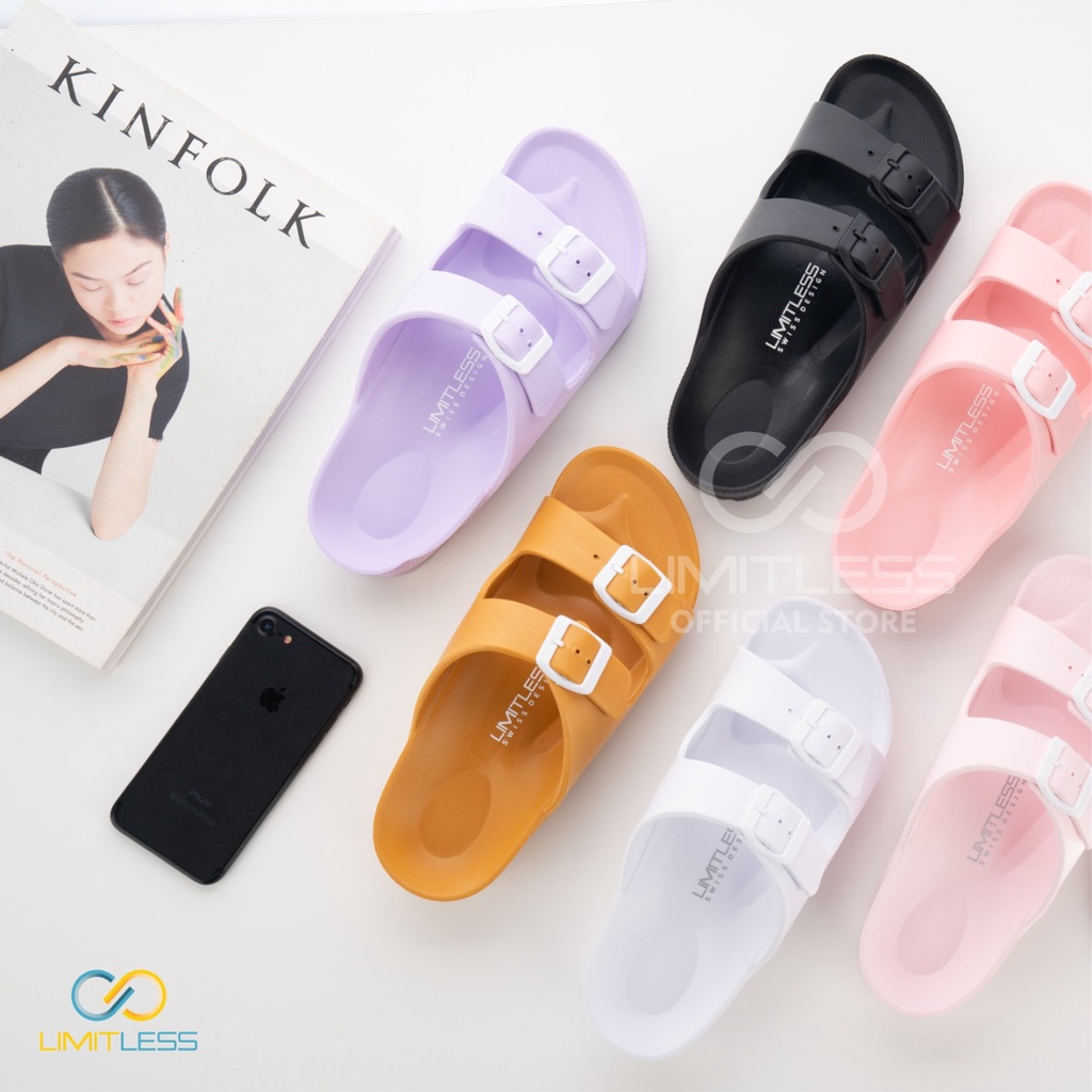 Sandal Wanita Kekinian Slop Sendal Wanita Jelly Korean Style Sandal Cewek Karet Selop Terbaru