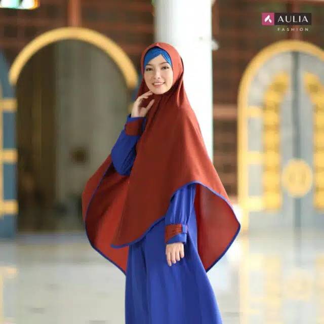Gamis set Salimar Electric Blue Aulia Fashion