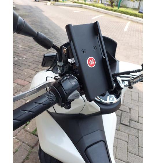 As Holder Hp Motor Phone Holder Handphone Spion Stang Matic Sport k    Kokoh Anti Karat Terbaru A77P