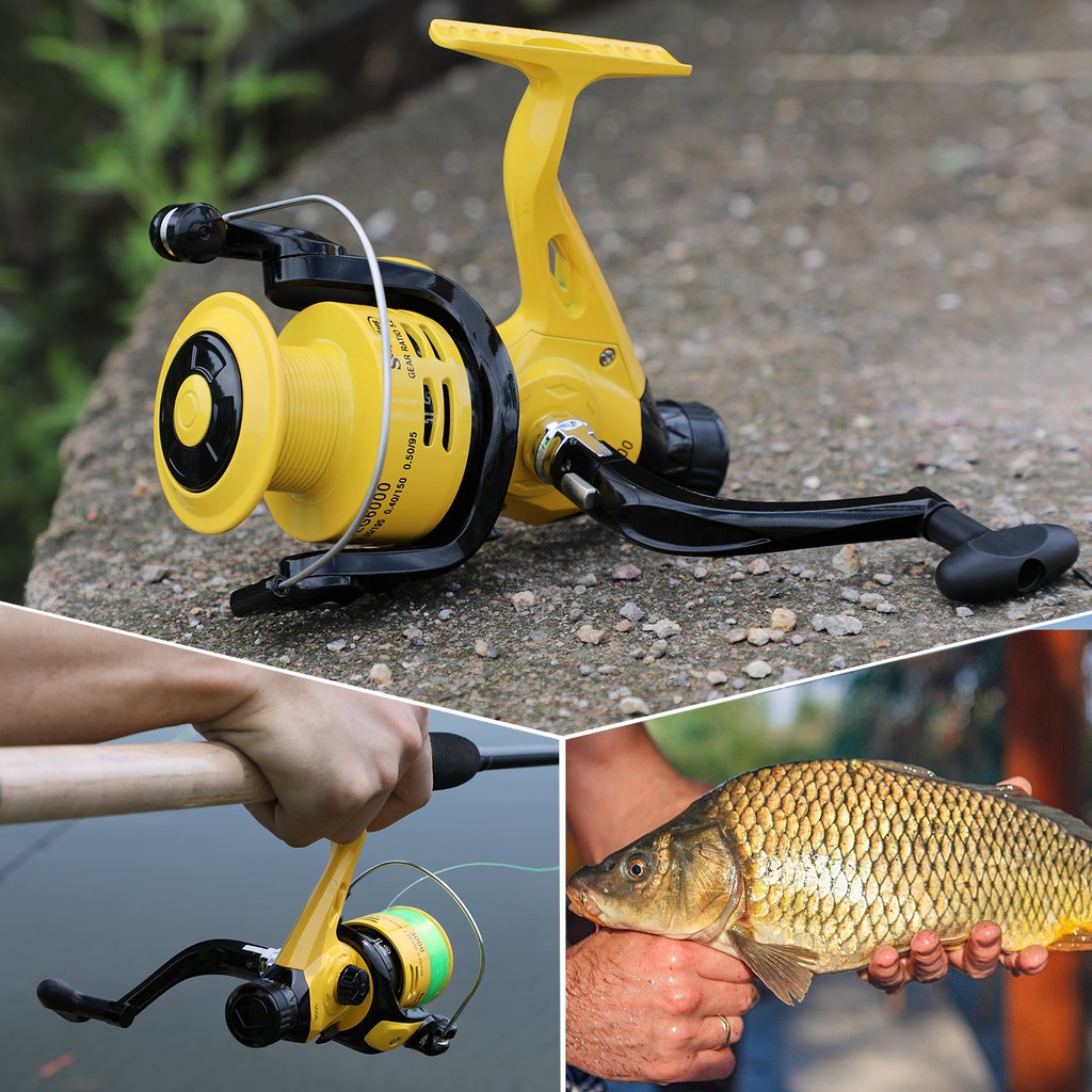 Sougayilang 12 Ball Bearing Reel Pancing Air Tawar Ringan Metal Fishing Reel Spinning Fishing Reel Untuk Memancing Ikan Mas