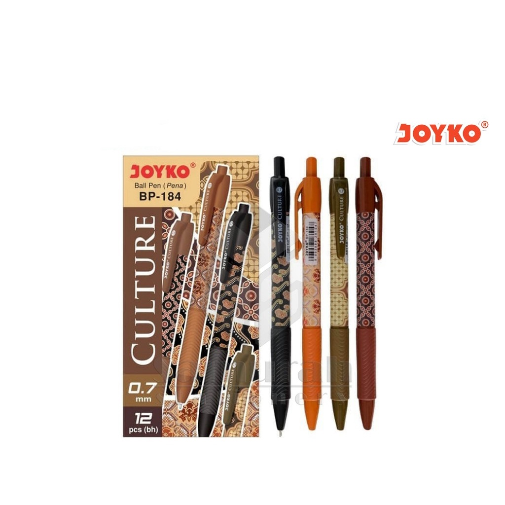 

Pulpen Joyko Culture Batik BP-184 Ball Pen Pena Hitam Batik BP184 0.7mm