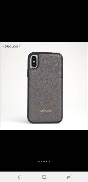 Horologii premium germany cow leather casing for Iphone X Grey