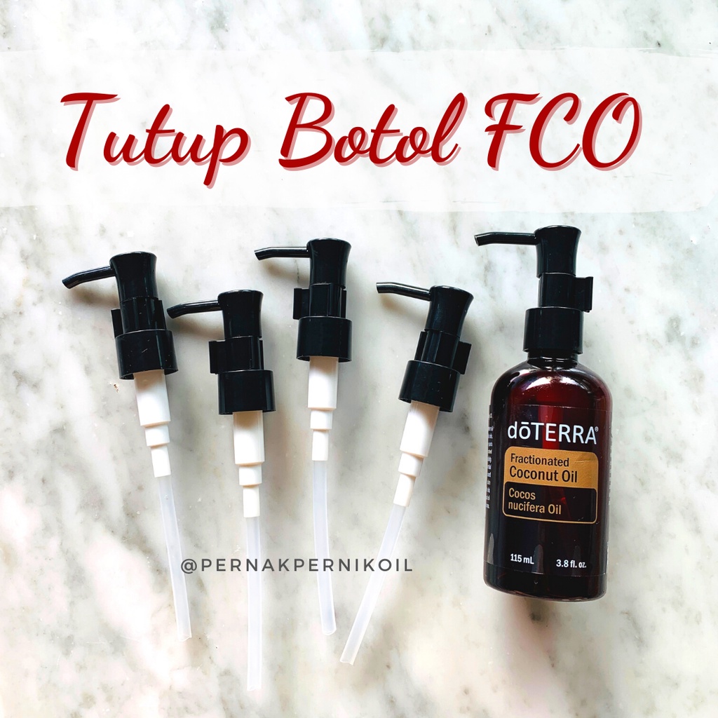 tutup botol FCO pump doterra essential oil khusus hanya bisa untuk fractionated coconut oil