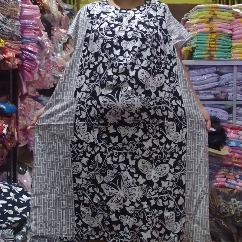 Daster batik HENGKY jumbo LD 150cm..pjg 110cm-8