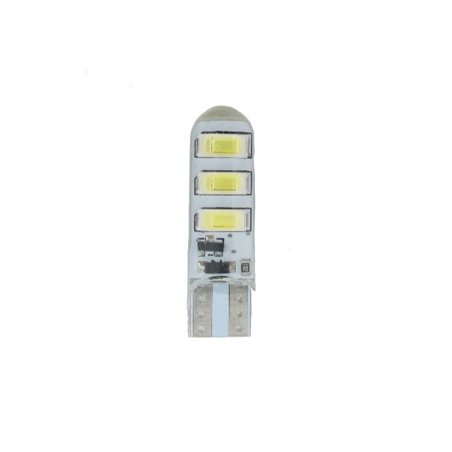 Lampu LED T10 Jelly 6 Mata Strobo 5730 Senja Sen Rem Motor Mobil Flash Sein Kedip