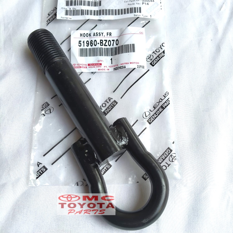 Towing Hook / Besi Cantolan Derek Depan Agya Ayla Calya 51960-BZ070