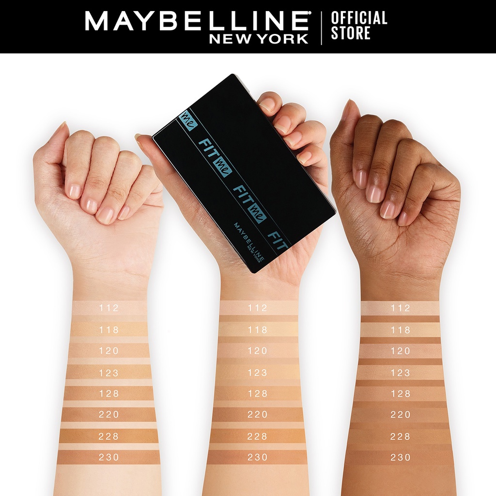 Maybelline Fit Me 24HR Oil Control Powder Foundation - Makeup Bedak Two Way Cake TWC SPF 44 PA++++