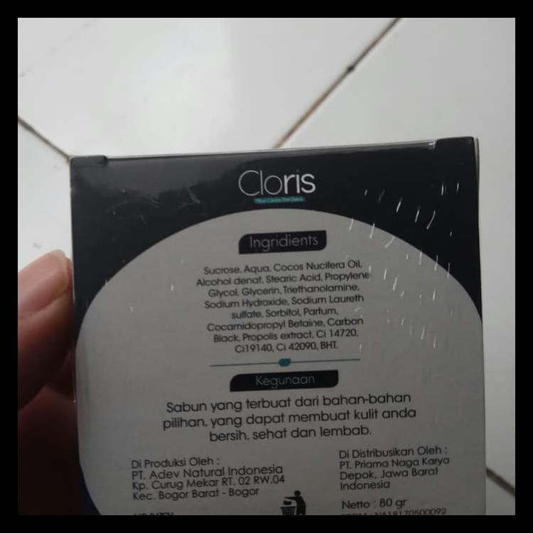 CLORIS MEN CLORIS SOAP SABUN CLORIS SABUN CUCI MUKA PRIA SABUN JERAWAT