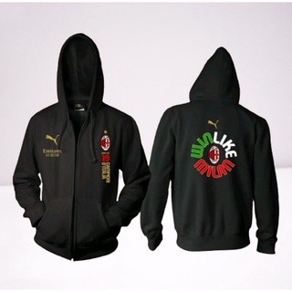 BEST QUALITY JAKET HOODIE ZIPPER DISTRO CAMPIONI D ITALIA 2021 2022 WIN LIKE MILAN