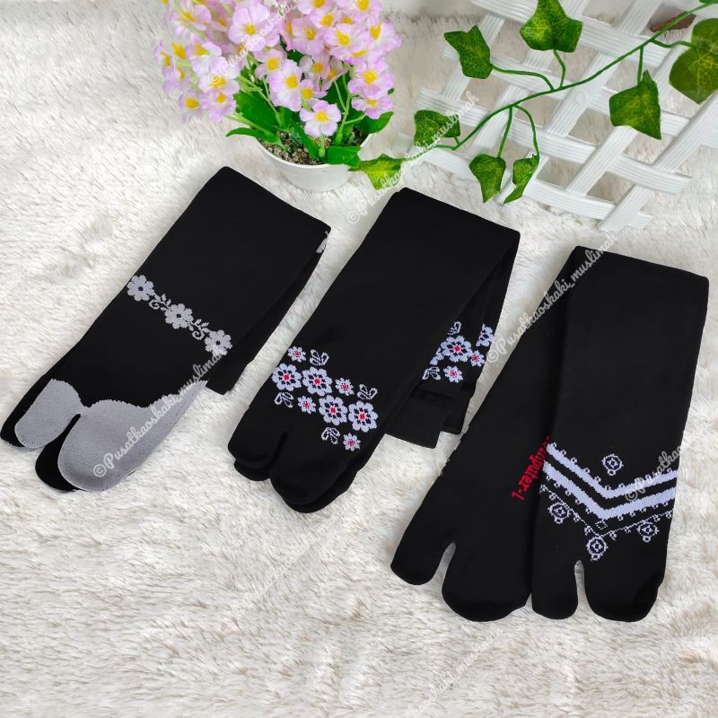 [12 PASANG] KAOS KAKI MOTIF BLACK SERIES