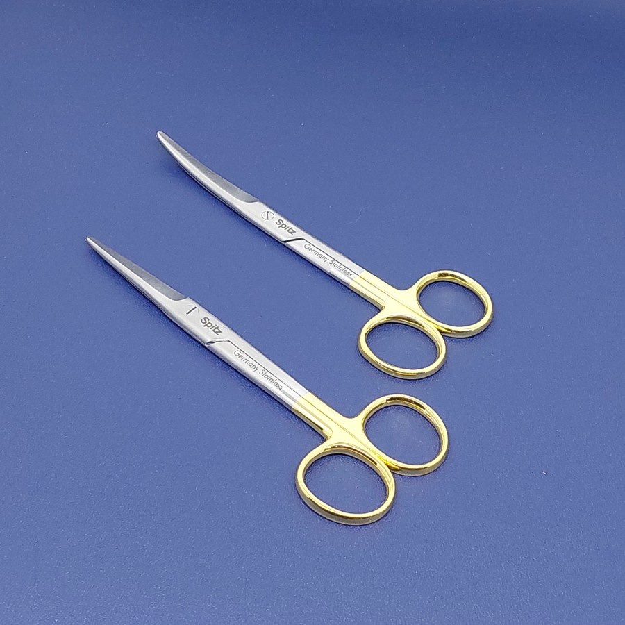 Alat medis Alkes Mayo Scissors 14,5 cm with Tungsten Carbide|Spitz|Premium Finishing